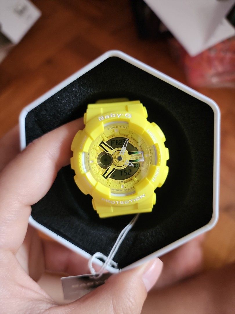 Baby g yellow on sale watch
