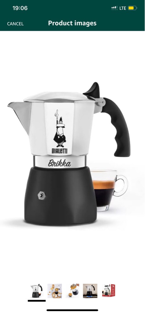 Bialetti New Brikka (UP. 130 Tangs) , Original Italian Moka Pot, the