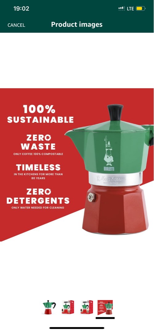  Bialetti - Moka Express Italia Collection: Iconic Stovetop  Espresso Maker, Makes Real Italian Coffee, Moka Pot 6 Cups (9 Oz - 270 Ml),  Aluminium, Colored in Red Green Silver: Home & Kitchen