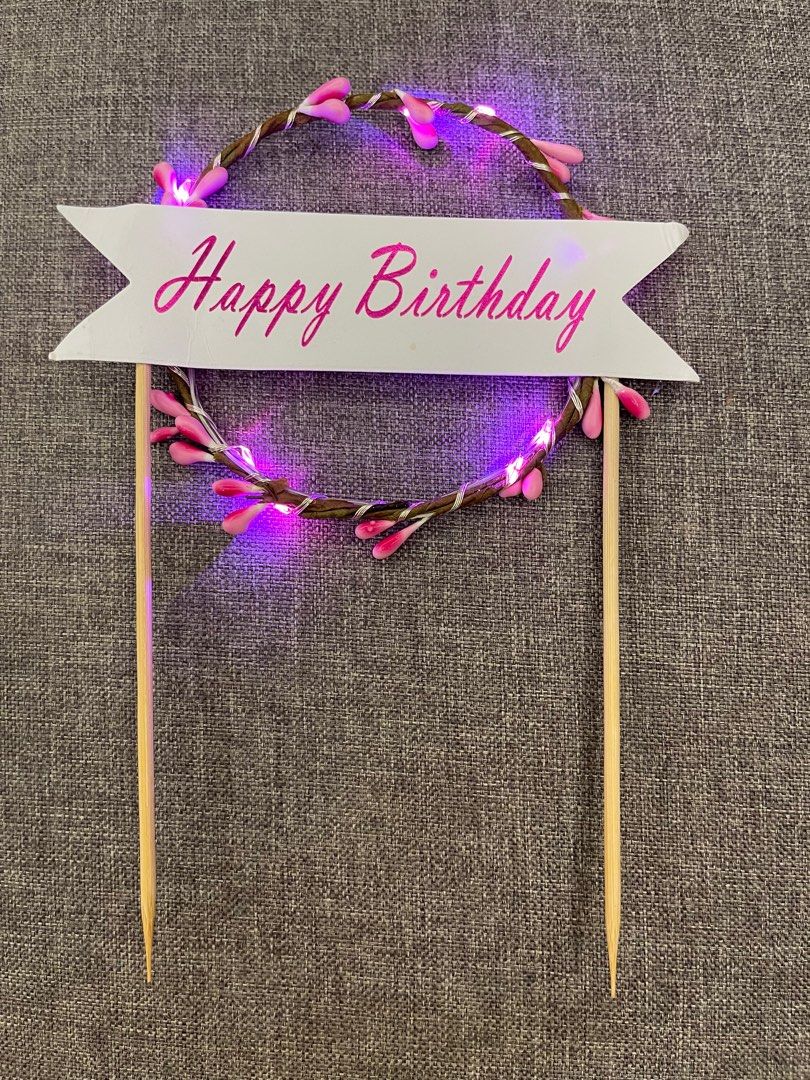 Birthday Cake Ribbon / Gift Box Ribbon Minnie Cartoon cake topper ...