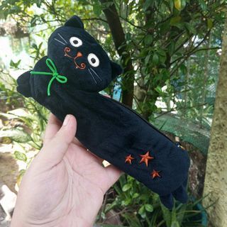 Black Cat Pen Case Pouch