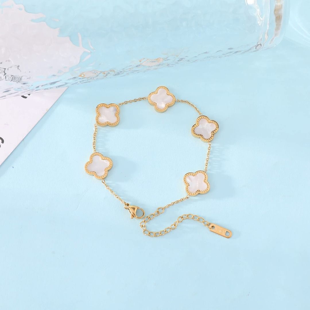 Bracelets for Women Girls Trendy Bracelet Cute Plated 18K Gold
