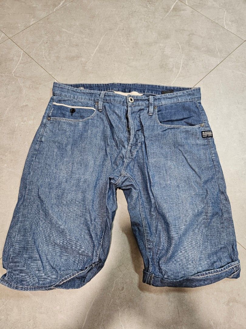 G Star Denim Shorts Men s Fashion Bottoms Shorts on Carousell