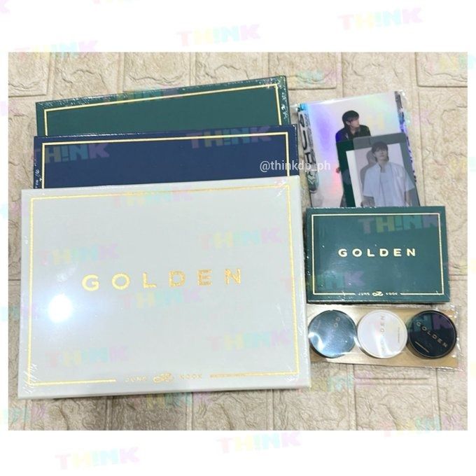 BTS JUNGKOOK [GOLDEN] Album CD+Photo  Book+4Card+Poster+2Sticker+GIFT+WEVERSE POB