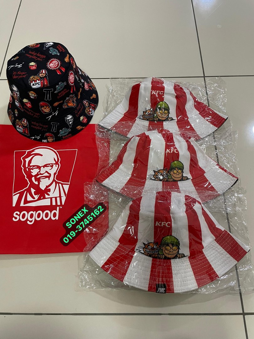 Bucket Hat KFC x UJANG x PMC (Topi KFC), Men's Fashion, Watches