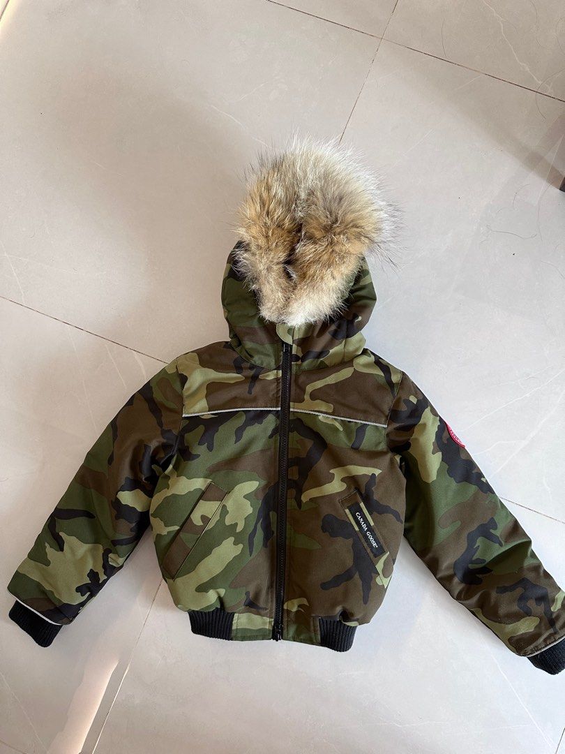Canada goose jacket women's camo top