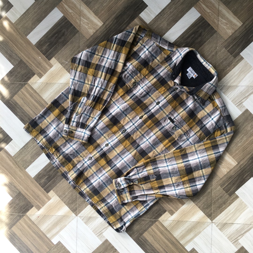 Carhartt Flannel, Men's Fashion, Coats, Jackets and Outerwear on Carousell
