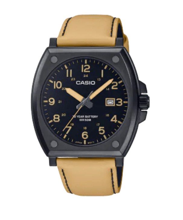 Casio enticer leather strap on sale