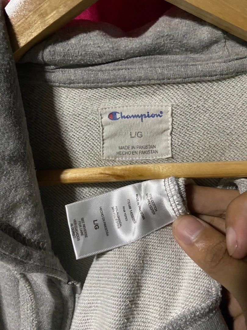 Champion Men s Full Zip Long Sleeve Hooded Jacket