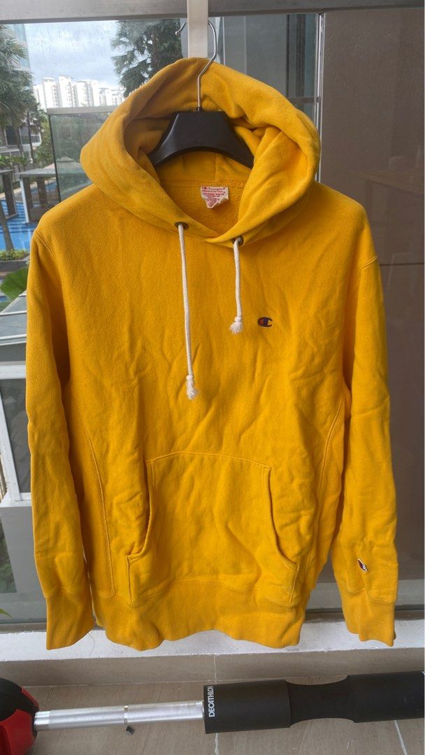 Cheap yellow champion hoodie new arrivals