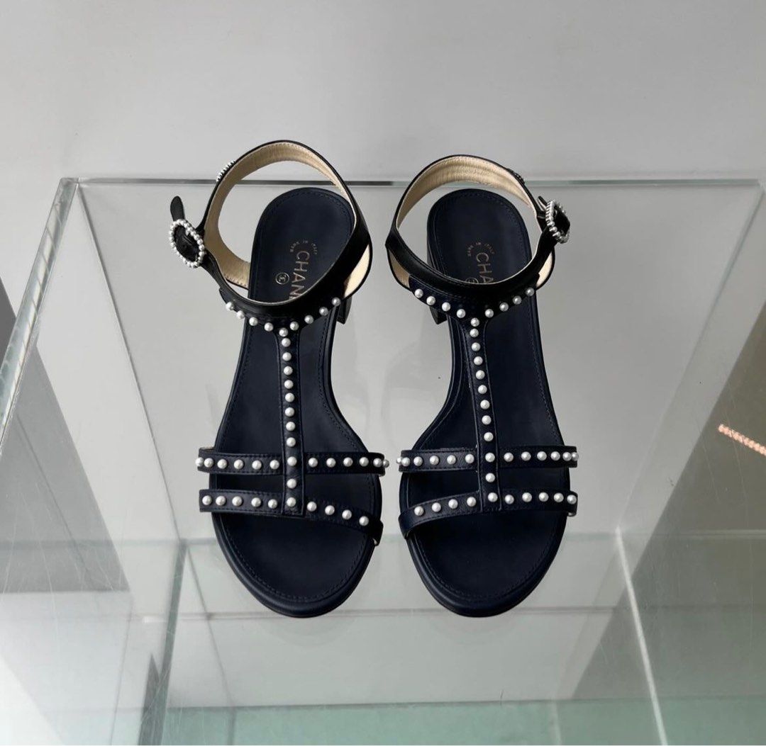 Chanel studded sandals online