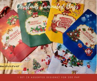Christmas Edition Gift Bags (6pcs per set)