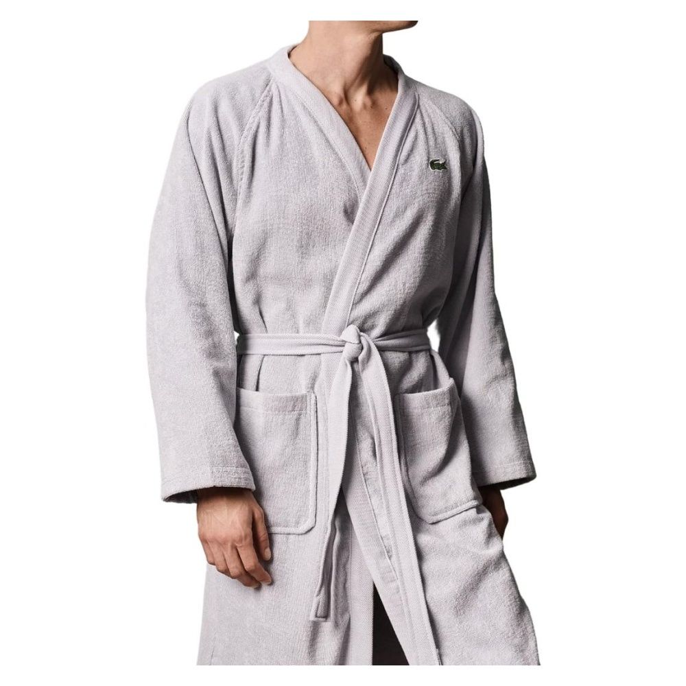 Classic Pique 100 Cotton Bath Robe for Men Women One Size Fits