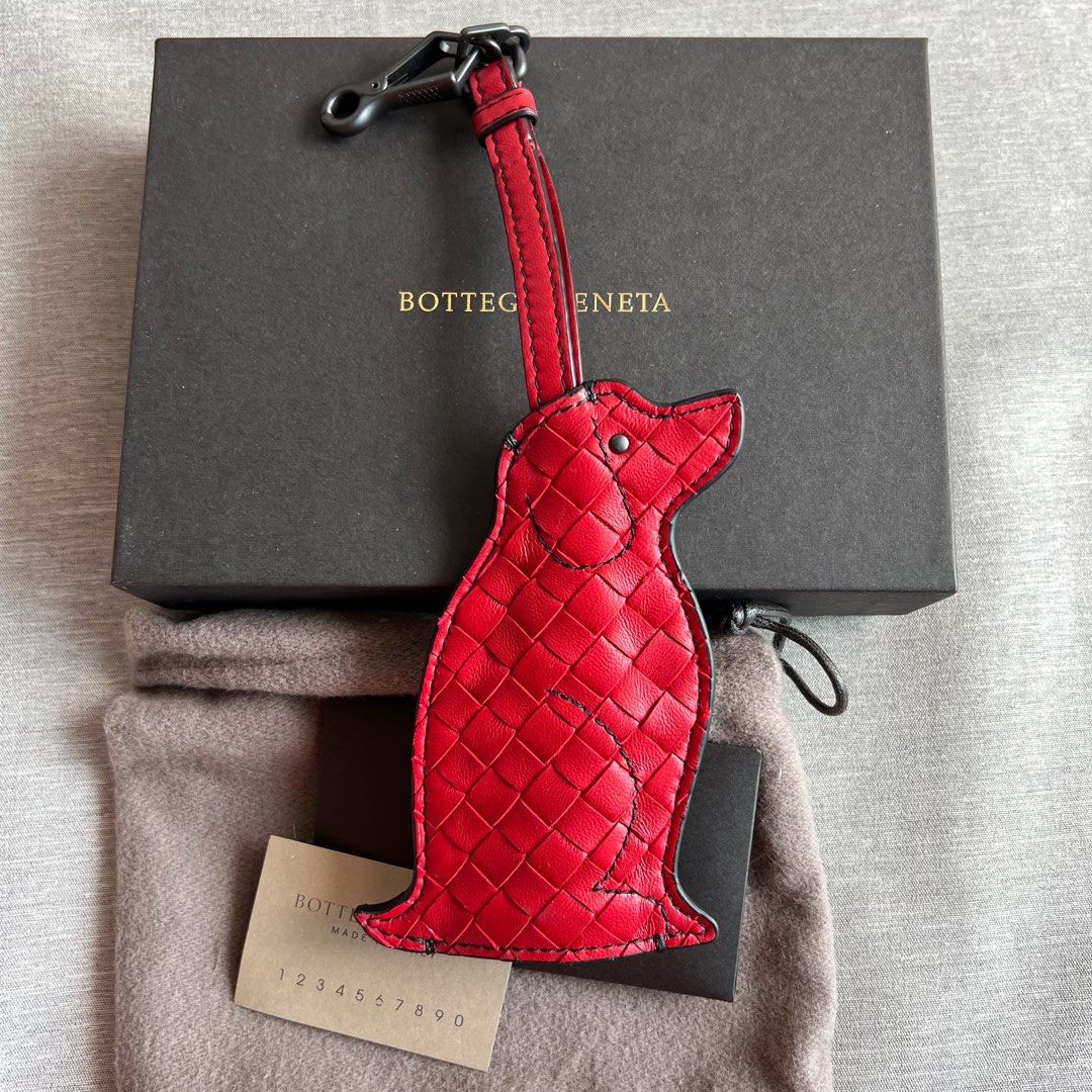 Clearance Bnib BV Bottega Veneta Classic Woven Bag Charm Key Ring Authentic