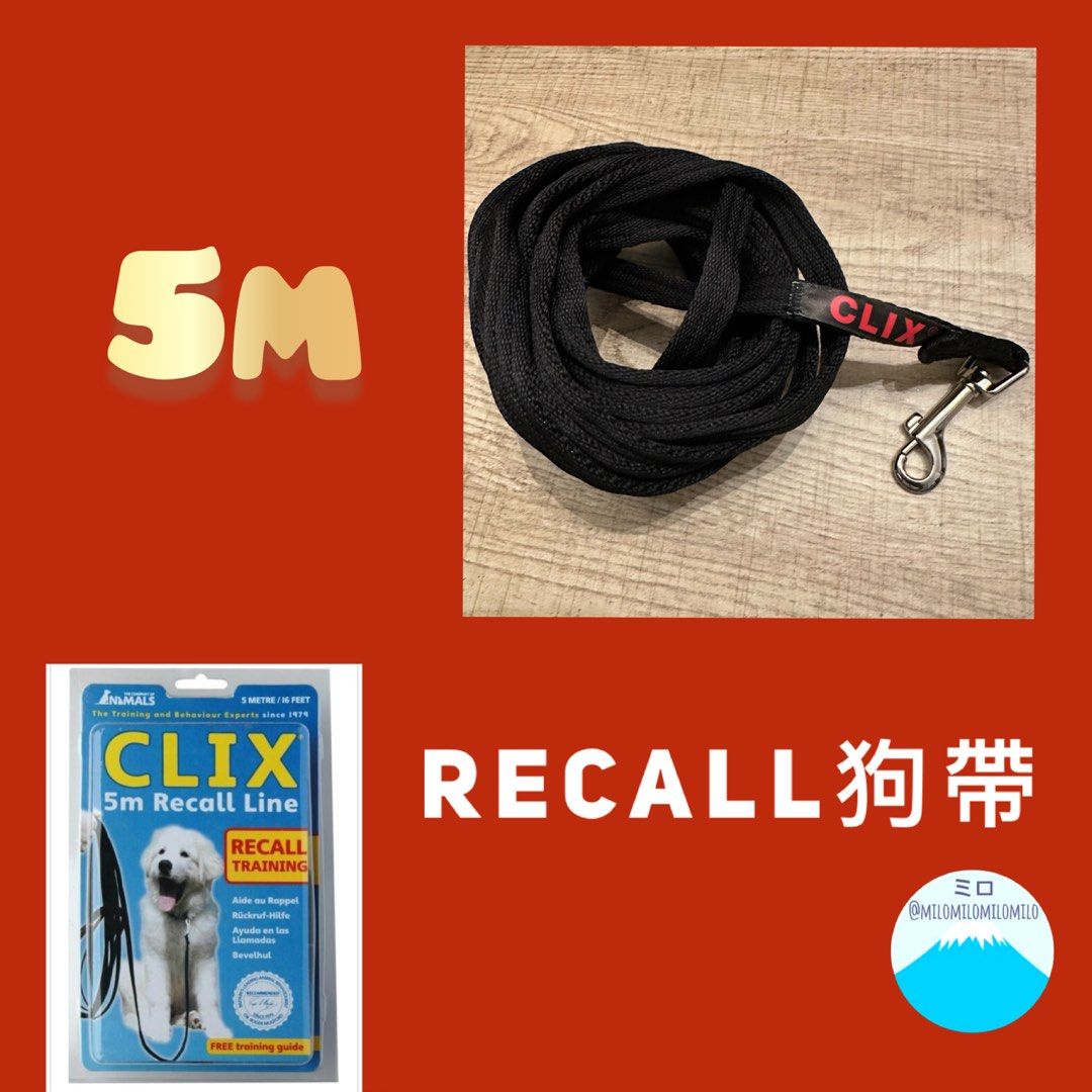 Clix Training Recall Leash 5M