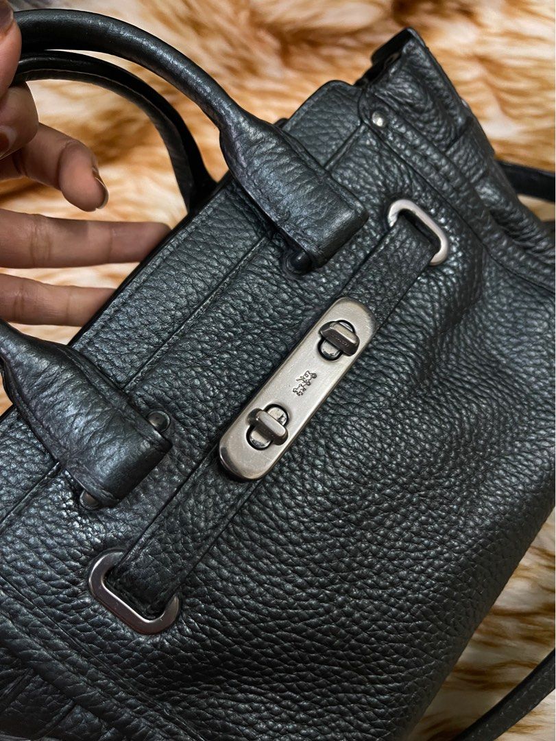 Coach pebble leather satchel hot sale