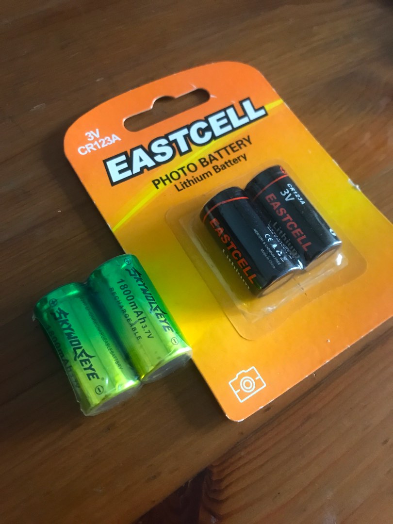 CR123A Batteries (+Rechargable), Photography, Photography Accessories