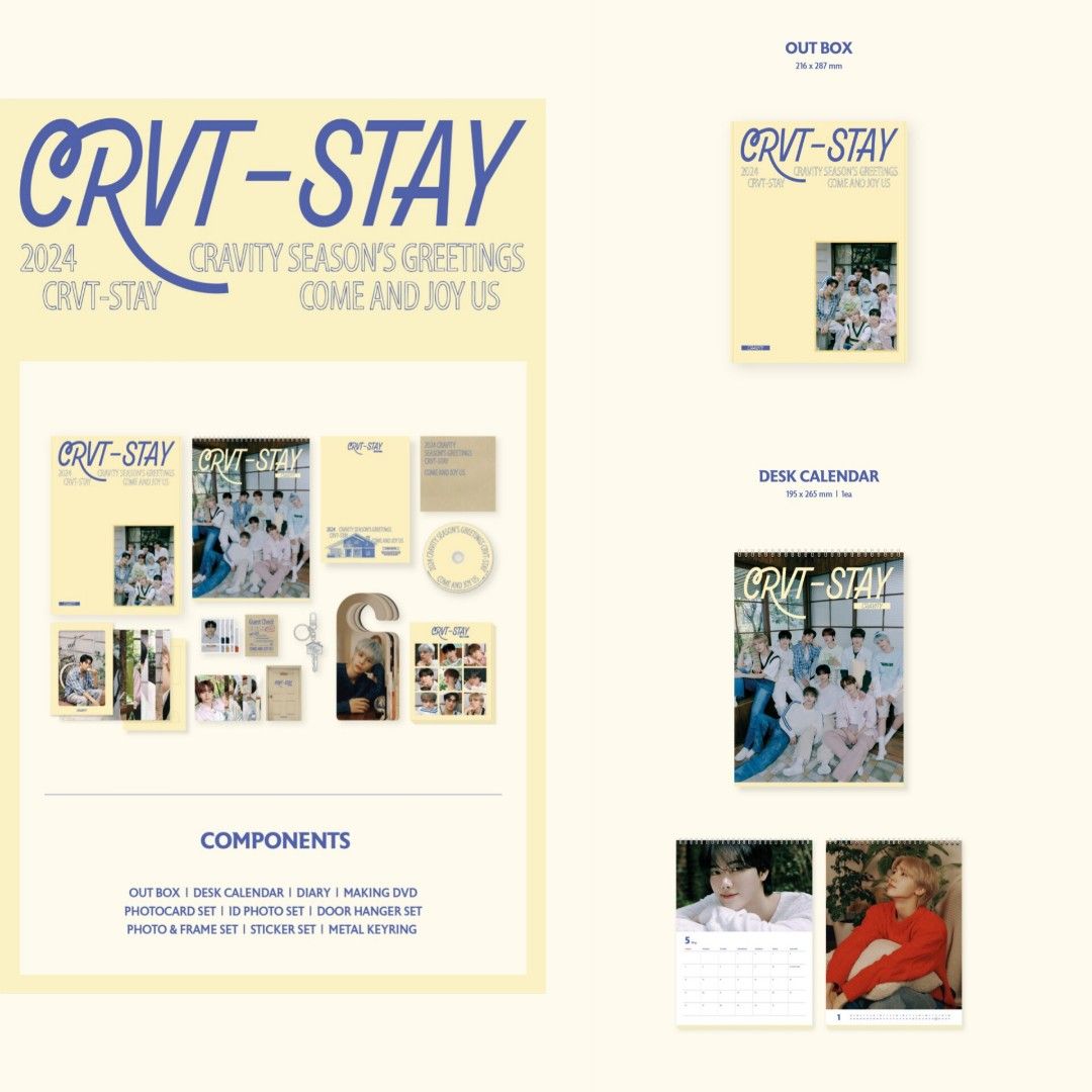 CRAVITY 2024 SEASON’S GREETINGS CRVTSTAY, Hobbies & Toys