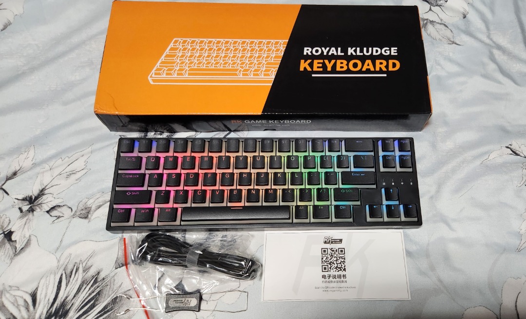 Customised Royal Kludge RK68 Plus RGB Trimode (Bluetooth/2.4G/Wired
