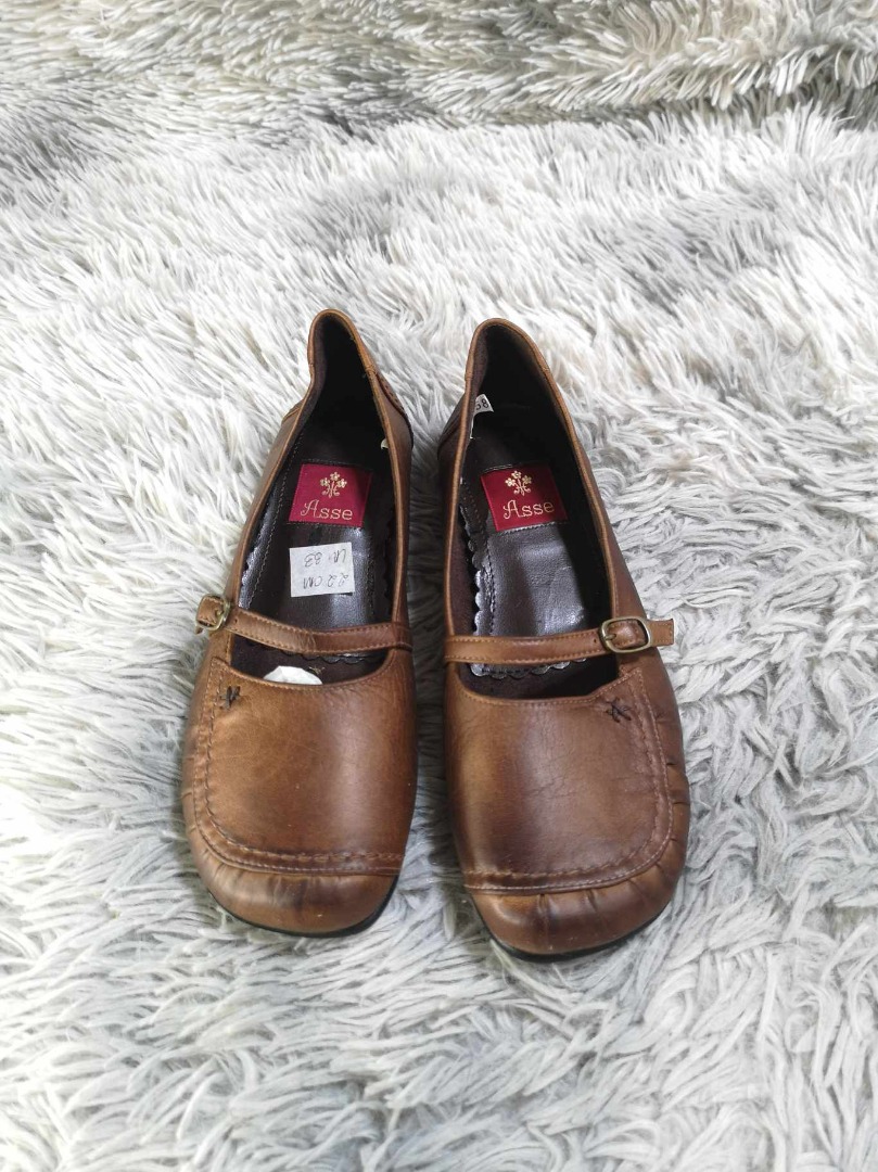 ladies brown flat shoes uk