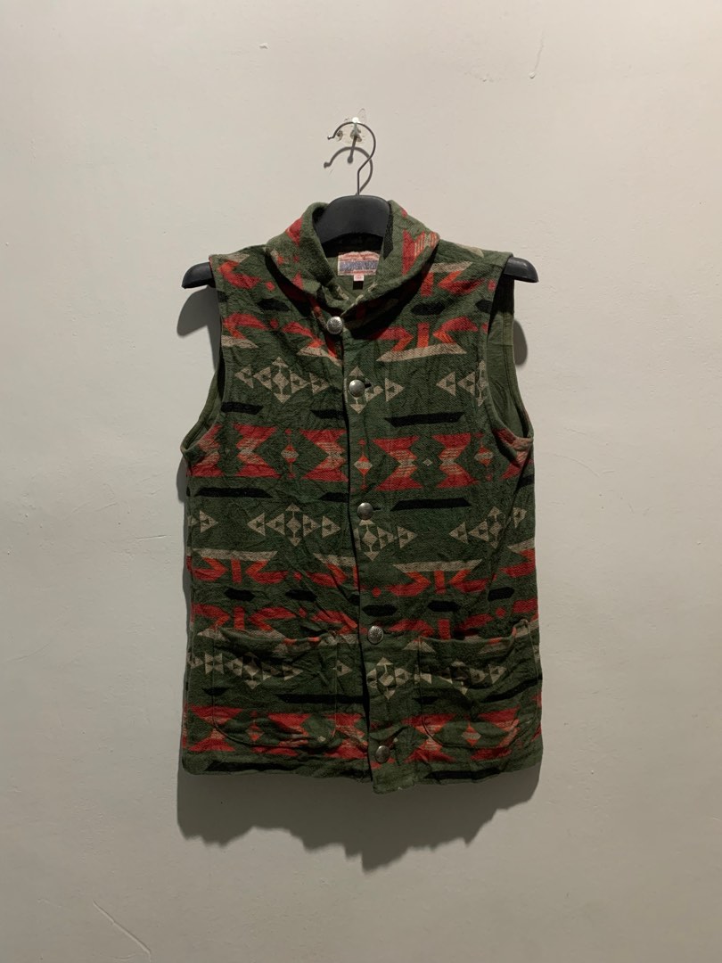 Denim & Dungaree Native Navajo Vest, Men's Fashion, Coats, Jackets and