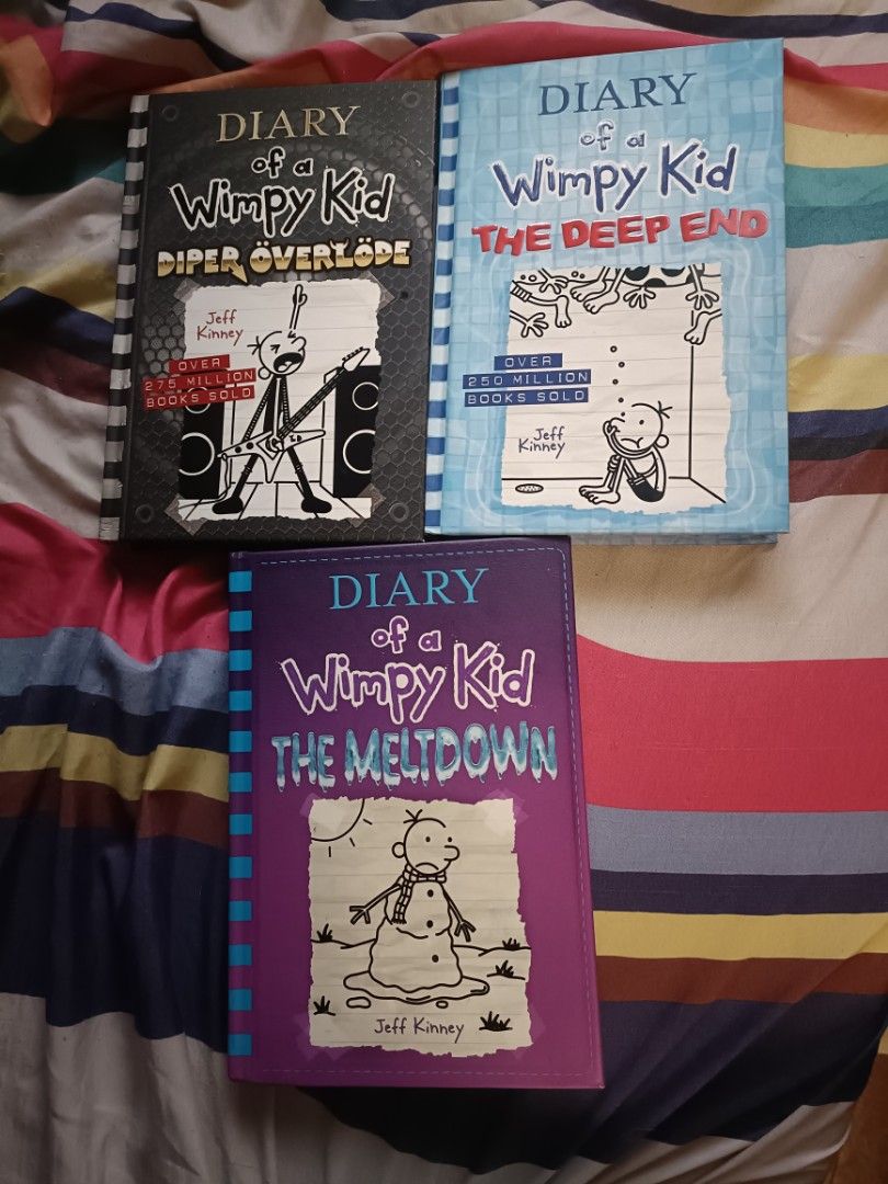 Diary of a Wimpy Kid / 300 EACH (Category: Children's Books) located in Manila. Submitted by berryanyan (Listing ID 1267499556, Image 1). Description: - DIPER OVERLODE & DEEP END ARE SOLD - 300 Php for EACH book - Used but not abused. All books are very well loved and handled with care so like new talaga - feel free to inquire :>.
