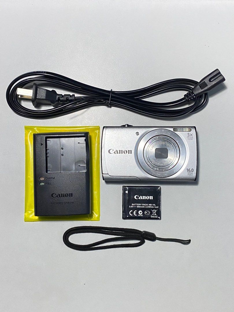 Digital Camera Canon Powershot A2500 (Category: Cameras) located in Valenzuela. Submitted by alfeopaulramos7490 (Listing ID 1267507179, Image 1). Description: Canon Powershot A2500 16.0 megapixel P5,499 +sf Inclusion: * canon powershot A2500 body * original canon battery * original canon adapter * original canon cables * original canon charger * original canon wrist cord 100% all working All buttons are crispy no hard press Normal scratches WITH 