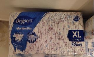 Drypers diapers XL Tape