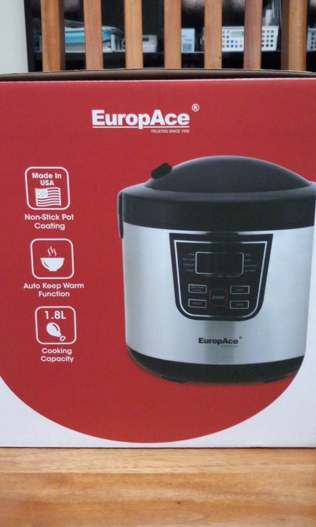 Europace MultiFunction 1.8l Rice Cooker, TV & Home Appliances, Kitchen