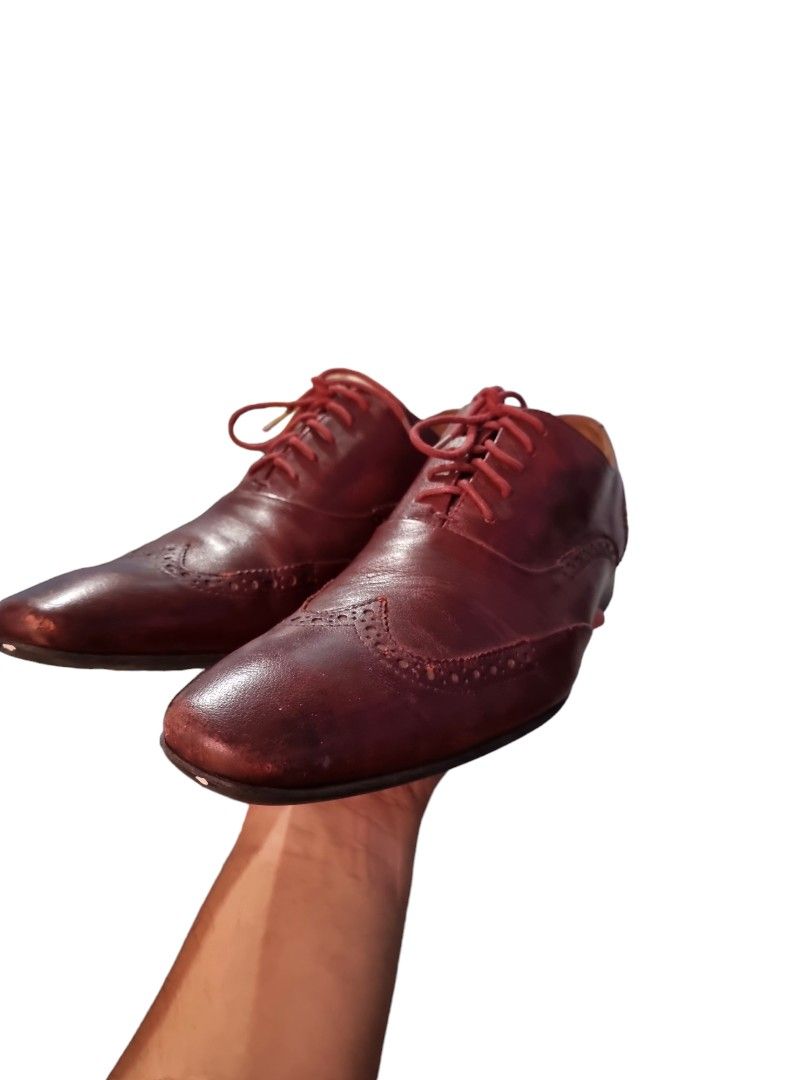 BOSTONIAN wine red leather shoes - ドレス