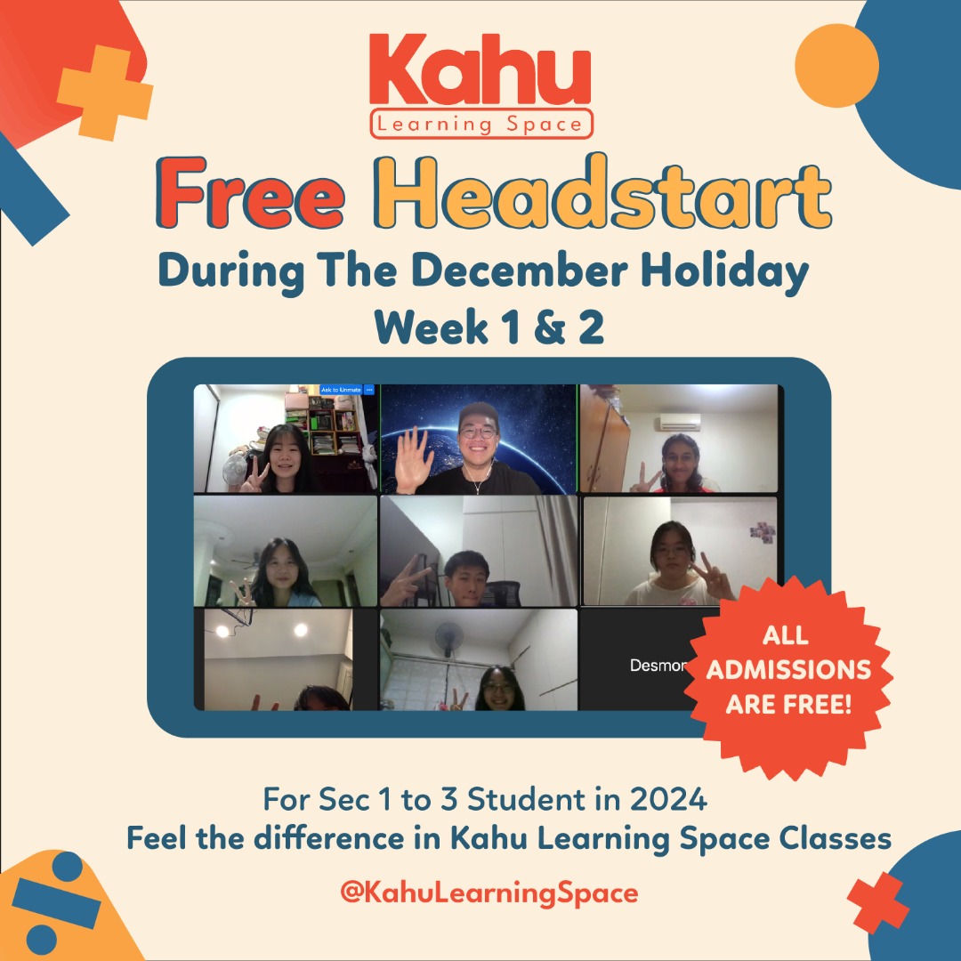 FREE 2024 Math HeadStart Program For Secondary 1 to 3