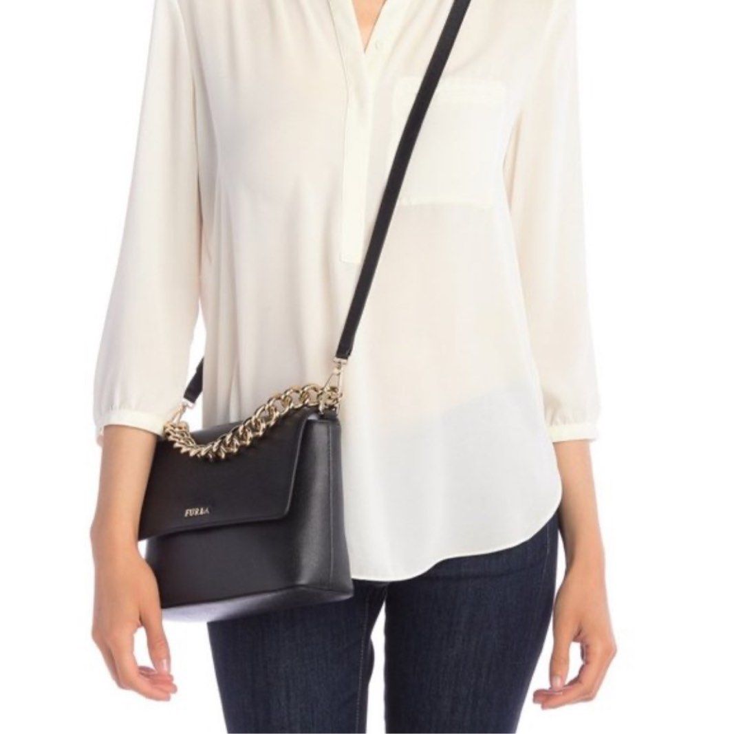 Furla Gaya Leather Shoulder Bag
