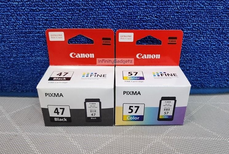 Genuine Canon Pixma PG-47 and CL-57 Ink Cartridge (Set), Computers ...
