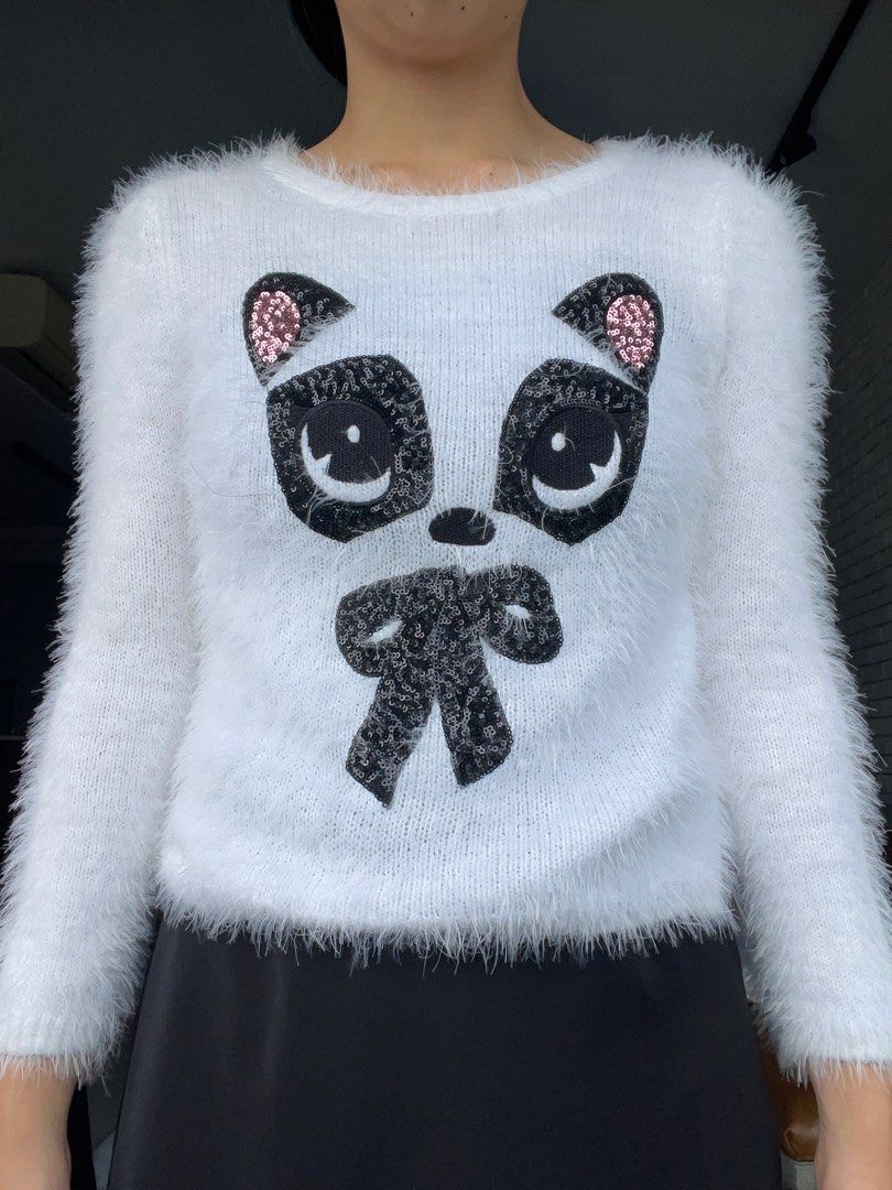 H M Girls Panda Sweater Babies Kids Babies Kids Fashion on