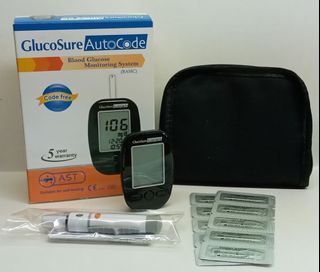 Glucosure Autocode Glucometer with 10 strips