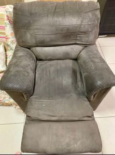 Gray Reclining Chair/Couch