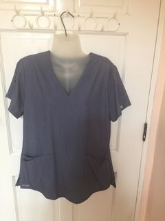 Grey’s Anatomy Blue Gray Scrub Suit Top