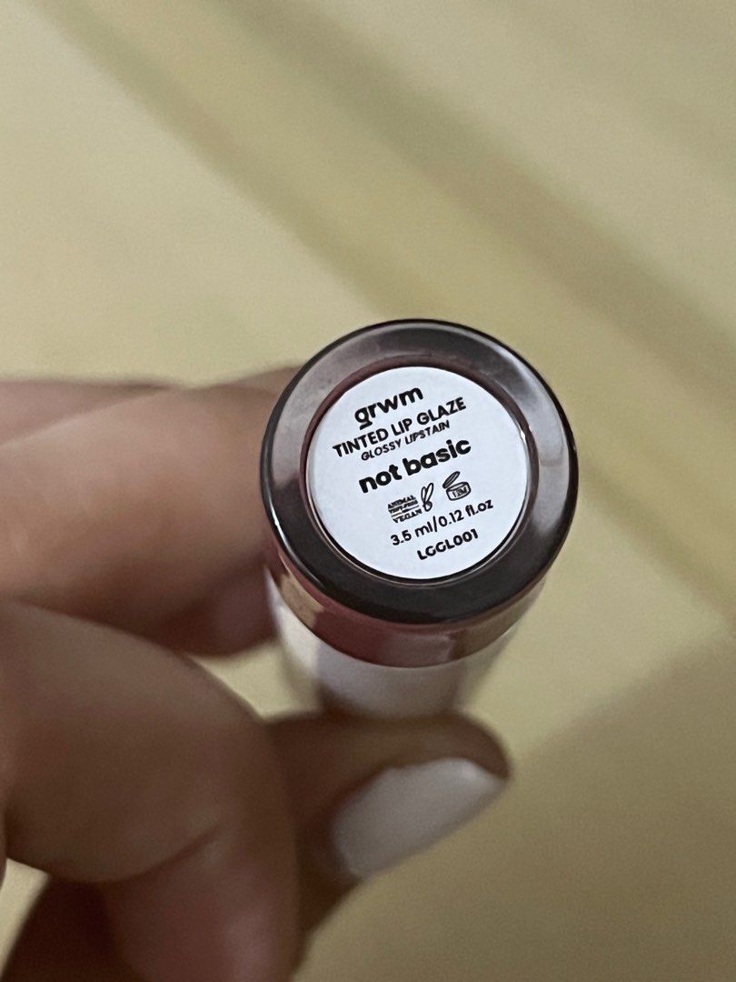 GRWM Lip Glaze in Not Basic (Category: Makeup) located in Quezon City. Submitted by himym29 (Listing ID 1267509878, Image 2). Description: - used twice - rfs: not my shade .