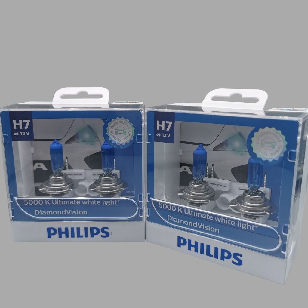 H7 Philips DiamondVision 12V 55W 5000K Ultimate White Light, Car ...