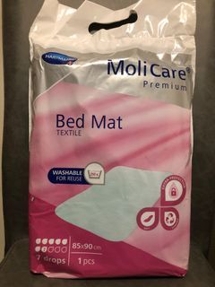 HARTMANN赫曼 MoliCare 安加適 金裝紡織衛生床墊 Premium Bed Mat 85x90cm 1片裝  可洗重用