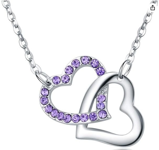 Girl best sale necklaces heart