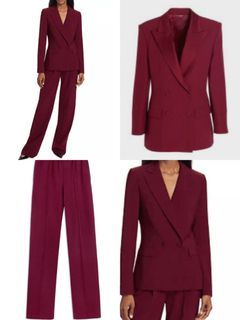 High Quality Formal Red Maroon Suit Set