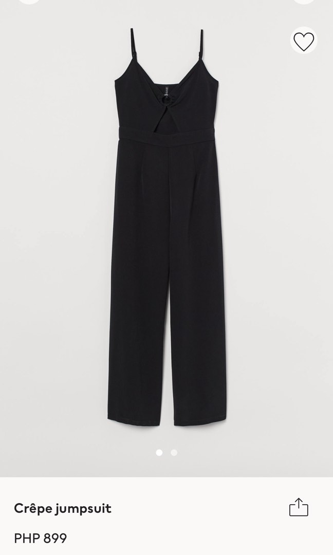H&m crepe jumpsuit top