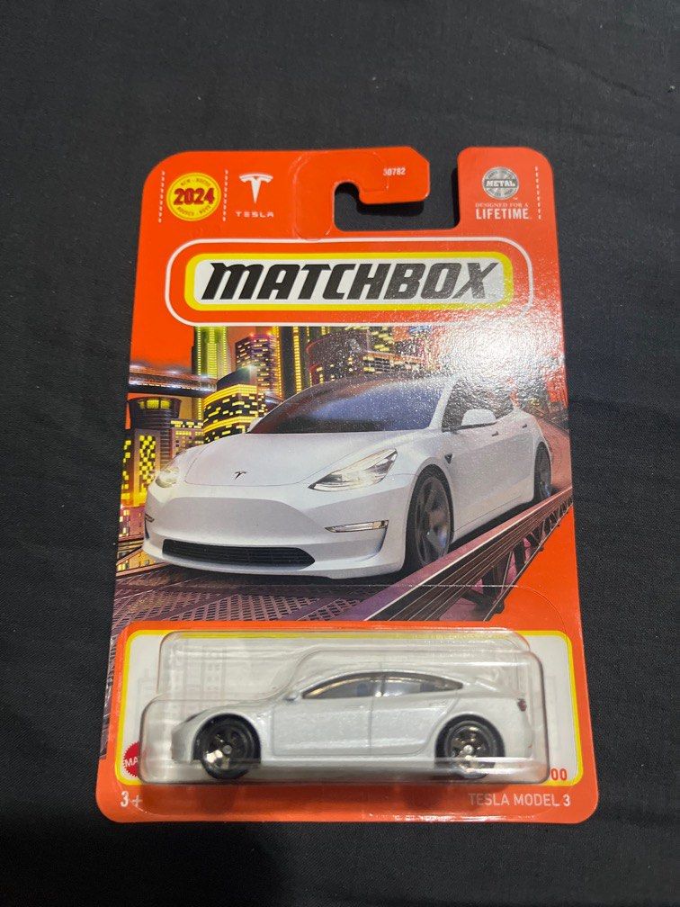 Tesla model 3 cheap matchbox car