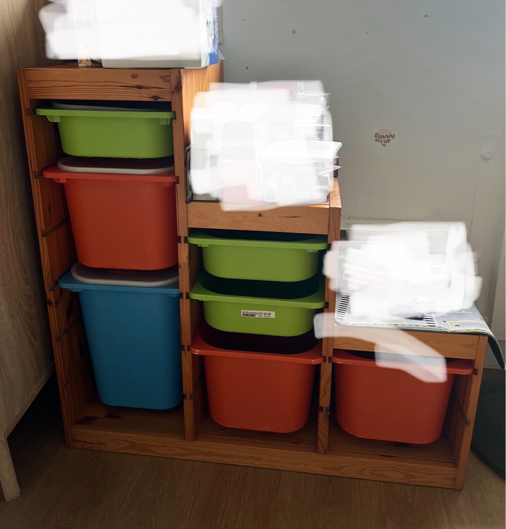 IKEA toy storage, Furniture & Home Living, Furniture, Shelves,