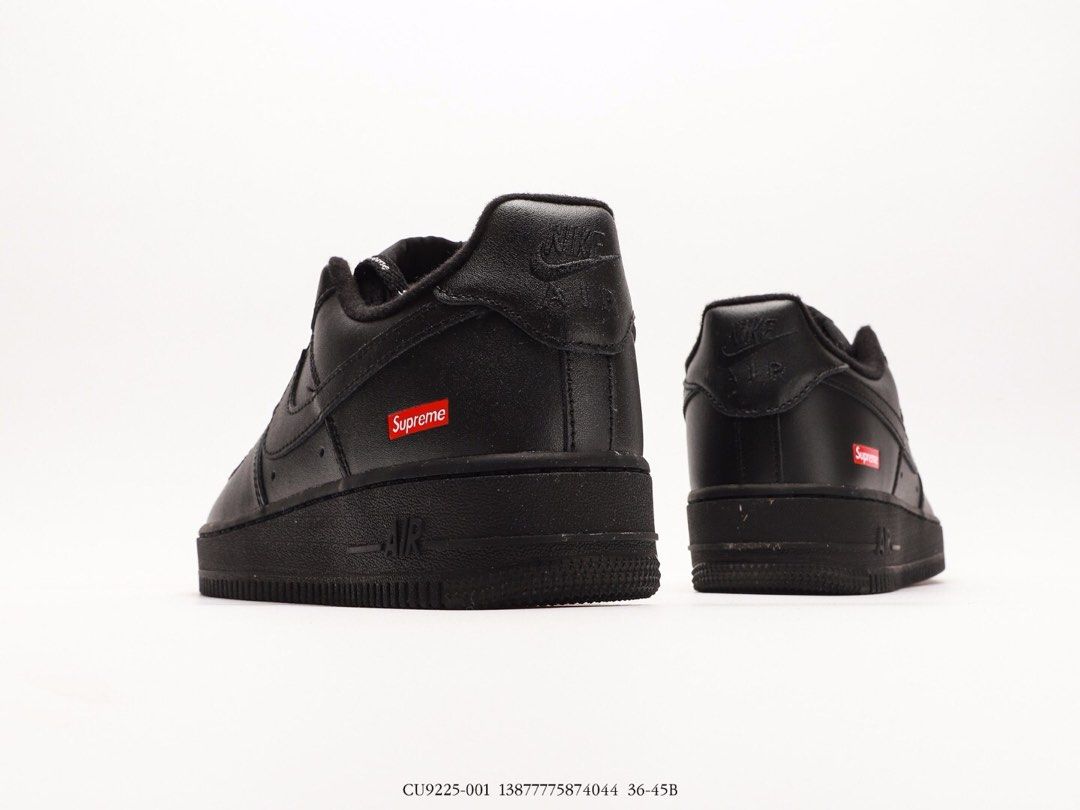 Instock] Nike Air Force 1 Low Supreme “Black” CU9225-100, 男裝, 鞋