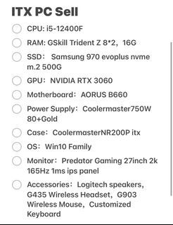 ITX gaming PC