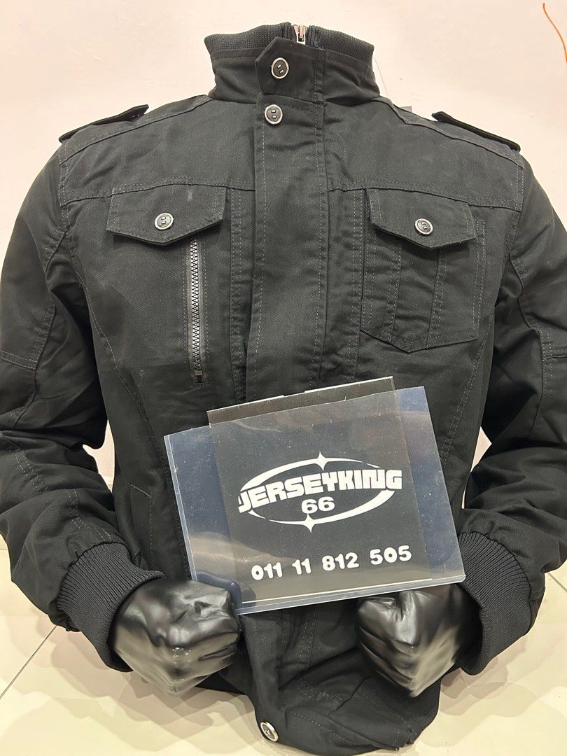 Mens black military style jacket store