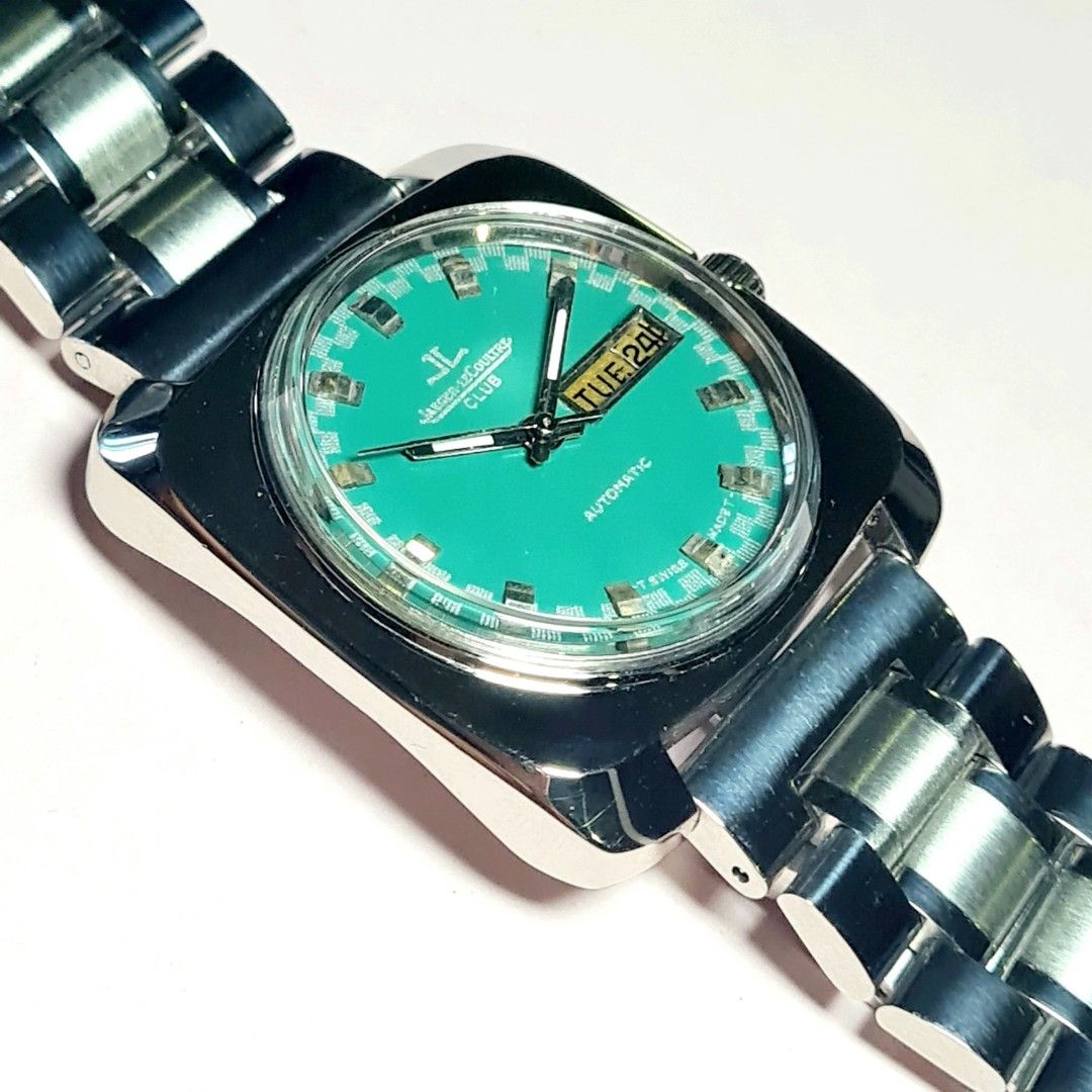 #Jaeger LeCoultre #Mechanical Watch Automatic #Swiss Made (Category: Luxury Watches) located in Caloocan City. Submitted by allig8 (Listing ID 1267390319, Image 2). Description: Beautiful Bluish Dark Green Tiffany Color Jaeger LeCoultre Automatic Swiss Made No Battery Needed Ever Diameter 41mm Big Thick Vintage Watch Aftermarket crown JLC consistently ranks among the Top5 Luxury Watch Brands in the World... https://swissdiverswatches.com/blog/top