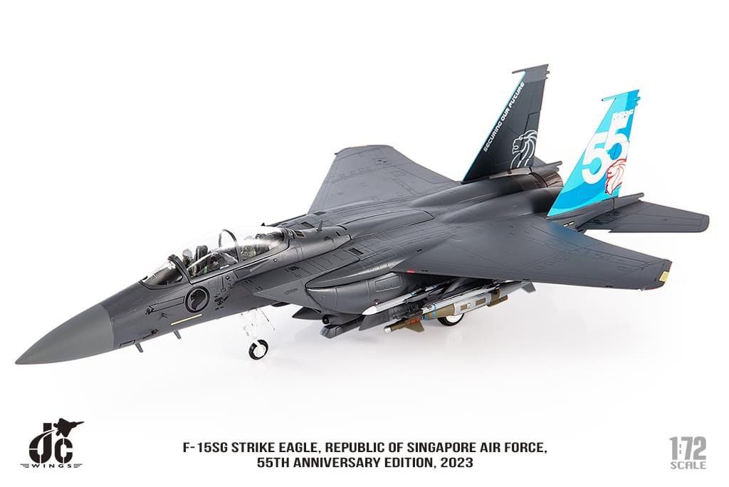 JC Wings 1 72 Republic of Singapore Air Force Boeing F 15SG RSAF55 Anniversary